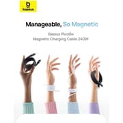 Baseus PicoGo Magnetic Fast Charging Type-C To Type-C Cable 1m Black