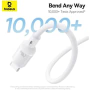Baseus PicoGo Magnetic Fast Charging Type-C To Type-C Cable 1m White