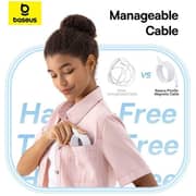 Baseus PicoGo Magnetic Fast Charging Type-C To Type-C Cable 1m White