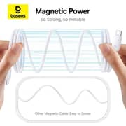 Baseus PicoGo Magnetic Fast Charging Type-C To Type-C Cable 1m White
