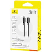 Baseus Silky Series USB-C To Lighting Cable 1m Black