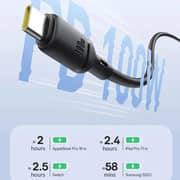 Baseus Silky Series USB-A To USB-C Cable 1m Black