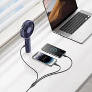 Baseus 3-in-1 USB To Micro USB+Lightning+USB-C Fast Charging Cable 0.8m Cosmic Black