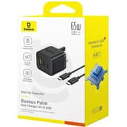 Baseus Type-C + USB-A Power Adapter 1m Black