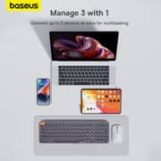 Baseus K01B Wireless Tri-Mode Keyboard Grey