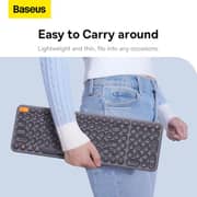 Baseus K01B Wireless Tri-Mode Keyboard Grey