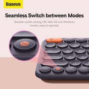 Baseus K01B Wireless Tri-Mode Keyboard Grey