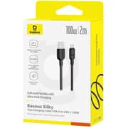 Baseus Silky Series USB-A to USB-C Cable 2m Black