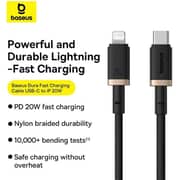 Baseus Dura Series USB-C To Lighting Cable 2m Black