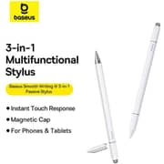 Baseus Smooth Writing III 3-in-1 Passive Stylus White