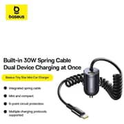 Baseus Mini Car Charger Black