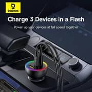 Baseus Multi Ports Car Charger Black