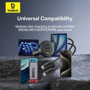 Baseus Multi Ports Car Charger Black