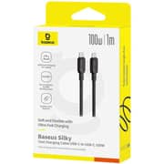 Baseus Silky Series USB-C To USB-C Cable 1m Black