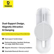 Baseus TechShot Dual-Support Phone Selfie Stick White