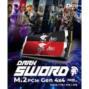Dato Dark Sword M.2 Gaming Heatsink SSD PCIe 2TB Red ARSDSK