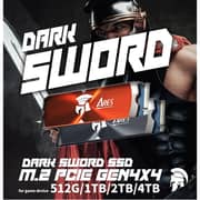 Dato Dark Sword M.2 Gaming Heatsink SSD PCIe 2TB Red ARSDSK