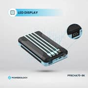 Powerology Solar Power Bank 16000mAh Black PPBCHA70-BK