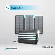Powerology Solar Power Bank 16000mAh Black PPBCHA70-BK