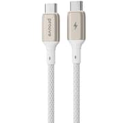 Proove Dense Metal Type-C To Type-C Cable 1m White