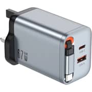 Green Lion GaN Premium Wall Charger 70cm Grey