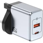 Green Lion GaN Premium Wall Charger 45W Grey