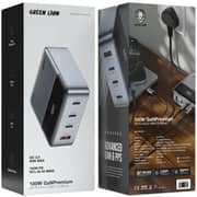 Green Lion GaN Premium Wall Charger Adapter Grey