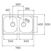 TEKA StarBright Series Matte Finish Sink 1D Bowl - STARBRIGHT 80 E-XN