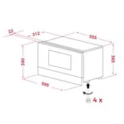 TEKA Urban Colors Edition Microwave Oven with Grill - ML 8220 BIS L BK