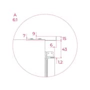 TEKA Built-In Refrigerator 316L with Adjustable Shelves - RSL 73370 ME