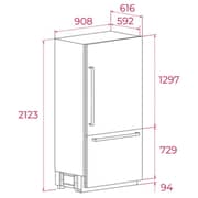 Teka Built In Combi Refrigerator 556 Litres RBF 78980 FI
