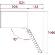 Teka Built In Combi Refrigerator 556 Litres RBF 78980 FI