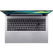 Acer Aspire GO 15 (2025) Laptop - AMD Ryzen 7-7735HS / 15.6inch FHD / 512GB SSD / 16GB RAM / Shared AMD Radeon Graphics / Windows 11 Home / English & Arabic Keyboard / Silver / Middle East Version - [AG15-41P-R6L9]