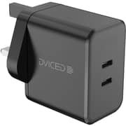 Deviced 2 Port GaN Wall Charger Black