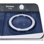غسالة هاير بحوضين وتعبئة علوية سعة 8 كيلو جرام للغسيل و6 كيلو جرام للتجفيف HTW130-S186