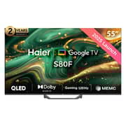 Haier 55inch 55S80F QLED 4K UHD Google Television (2025 Model)