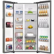 Haier Side By Side Refrigerator 600L Sunlight Steel - HRF-768SS