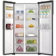 Haier Side By Side Refrigerator 503L Sunlight Steel - HRF-668SS