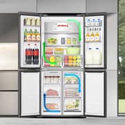 Hisense French Door Refrigerator 456 Litres Silver - RQ5G470SBS3