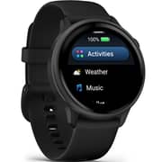 Garmin Vivoactive 6 30.4mm AMOLED Touchscreen Display, Fitness Smartwatch, Slate with Black Band