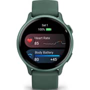 Garmin 010-02985-02 Vivoactive 6 Smartwatch Metallic Jasper Green with Jasper Green Band