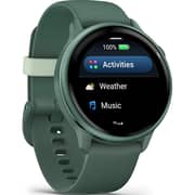 Garmin 010-02985-02 Vivoactive 6 Smartwatch Metallic Jasper Green with Jasper Green Band