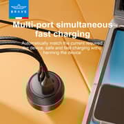 Brave 3Port Car Charger Black