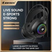 Jertech HG01 Wired On Ear Gaming Headset Black