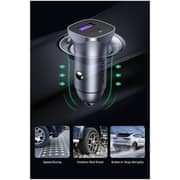 Ugreen USB-A + USB-C Dual Port Car Charger Grey