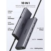 Ugreen 10-in-1 USB-C Hub Adapter Grey