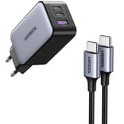 Ugreen Nexode 3 Port GaN Fast Charger Black - CD361