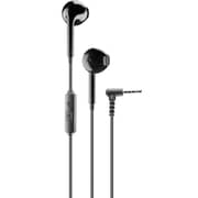 CellularLine Voice Capsule 3.5mm Wired Earphones with Mic, Black-AUCAPSULE2K