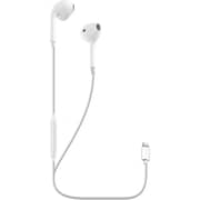 CellularLine Eagle Lightning Stereo Earphones, Premium Sound, White-AUEAGLEMFIIPHW