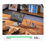 شاحن يوجرين نيكسود السريع بقوة 30 واط مزود بتقنية توصيل الطاقة PD وGaN ومنفذ USB-C لون رمادي CD319